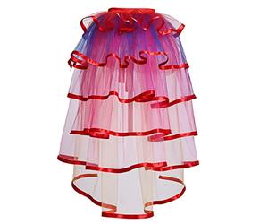 Graceart, Sottogonna steampunk in pizzo con cintura, in stile tutù con sellino, Multicolore, Etichettalia unica