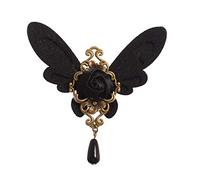 GRACEART spilla vittoriana Lolita ragazza nera farfalla spilla gotico petto spilla vintage