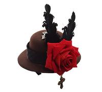 GRACEART Steampunk Donna Mini Superiore Cappello (Marrone)