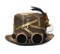 GRACEART Steampunk Top Cappelli con gli occhiali (vari stili), Style01, L