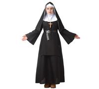 GRACEART The Nun Costume da Suora Vestito da suora (nero, XL)