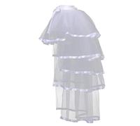 GRACEART Victorian Steampunk Nero Trambusto tutù in Pizzo Cintura Sottogonna (Bianco)