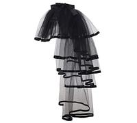 GRACEART Victorian Steampunk Nero Trambusto tutù in Pizzo Cintura Sottogonna (Orlo Nero)