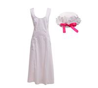GRACEART vittoriano grembiulino Grembiule con berretto da baseball 100% cotone (Opzione 4 stili) (Stile -4)