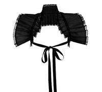 GRACEART Vittoriano Increspatura Collo Bolero Collare (Nero)