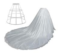 GRACEART Wedding Lady Gonna Lunga in Tulle da Puffy Vintage da Donna Gonne (Avorio)