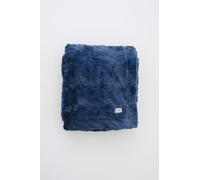 GRACED SOFT LUXURIES Coperta grande super morbida calda ed elegante in pelliccia sintetica per la casa, 127 x 152 cm, blu navy