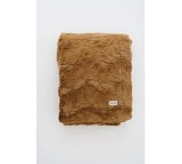 GRACED SOFT LUXURIES Coperta in finta pelliccia, grande, calda, accogliente, super morbida, 50 x 60 cm, colore: cammello