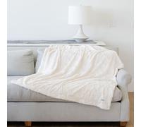 GRACED SOFT LUXURIES Coperta morbida ed elegante in finta pelliccia (avorio tinta unita, grande, 127 x 152,4 cm)