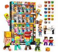 GraceDuck 40 Pezzi Magnetici Figure e Blocchi, Action Figure Girevoli, Giocattoli STEM Montessori per Bambini, Regalo per Bambini e Bambine da 3+ Anni