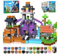 GraceDuck Costruzioni Magnetiche 150 Pezzi - Costruzioni Foresta Oscura e Castello Incantato | Cubi Magnetici Giocattolo Montessori STEM per Bambini 3+ Anni | Regalo Pasquale per Ragazzi e Ragazze