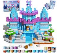 GraceDuck Costruzioni Magnetiche - 150 Pezzi Cubi Magnetici Costruiscono Castello Congelato - Giocattoli Magnetici per Bambini Montessori Regali di Natale e Compleanno - Giocattoli Sensoriali STEM