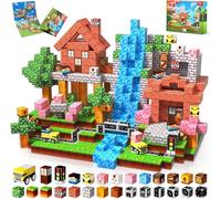 GraceDuck Costruzioni Magnetiche per Bambini 100 Pezzi Prateria e Strada Giocattoli Magnetici Creativi Montessori Costruzioni Magnetiche da 3-9 Anni Ragazzo e Ragazza Cubi Magnetici Regali di Bambini