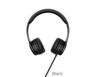 Graceful Charm cuffie cablate audio resistente design funzionale Hoco W21 Nero