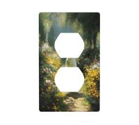 Graceful Woman Back Garden Path Outlet Cover interruttore luce copertura decorativa 1 banda piastra da parete per cucina camera bagno dimensioni 7 x 11,4 cm