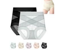 Graceloom Mutandine Graceloom - Mutandine a vita alta a tenuta stagna con supporto per la pancia per le donne, biancheria intima Renabloom, 2PCS-C., M