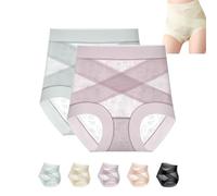 Graceloom Mutandine Graceloom - Mutandine a vita alta a tenuta stagna con supporto per la pancia per le donne, biancheria intima Renabloom, 2 pezzi - D, XL