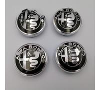Grace's Tech 4 Pezzi 60mm Auto Emblema Coprimozzo Ruota Centrale compatibile con Alfa Romeo Mito 147 156 159 166 Giulietta Mito Spider Stelvio