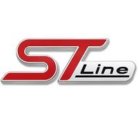 GRACE'S TECH Auto Stemmi compatibile con FORD ST Line,Tronco Logo 3D Anteriore Posteriore Adesivo Alfabeto Distintivo Sostituire Emblem Sticker Stemmi e Decorazioni per Auto