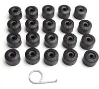 Grace's Tech Cappucci copriruota da 17 mm, 20 Pezzi copriruota per Auto, Tappi a Vite antifurto, compatibili con VW Golf Passat Beetle Compatibile con Audi, Tutte Le Marche di Automobili