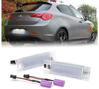 Grace's Tech Luci Targa A LED per Alfa Romeo 147 156 159 166 Brera Giulietta Mito GT Spider 6000K Bianco Posteriore Tag Lampade Canbus Error Free