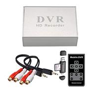 GRACETOP Mini DVR videoregistratore/acquisizione Video AV, Supporto Video su Scheda TF/SD, con Telecomando e Alimentatore 5V 2A,nessun Computer Necessario