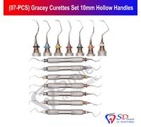 Gracey Curette 10 MM Cavo Maniglie - Luce - Colore Coded 7 Pezzi Parodontale