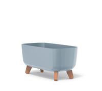 Prosperplast Gracia Case - Vaso da fiori rettangolare, 24 x 58 x 23,5 cm, per interni ed esterni, resistente alle intemperie, con inserto rimovibile,