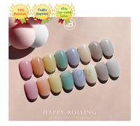 Gracia Jin B Happy Rolling Syrup Gel 8 colori SET Smalto per unghie in gel...