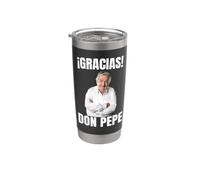 Gracias, Don Pepe Mujica - Saggezza e Umiltà" Bicchiere termico in acciaio inox doppia parete