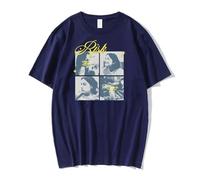 Gracie Abrams Risk The Secret of Us Album Tee T-shirt a maniche corte in cotone da uomo donna Streetwear Top, Marina Militare, XS