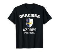 Graciosa Bandiera delle Azzorre - Souvenir Graciosa Isola Portogallo Maglietta