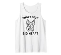 gracioso Scottie piernas cortas corazón Grande Canotta