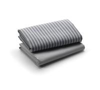 Graco® Pack 'n Play® - Lenzuola con angoli, confezione da 2, a righe e grigio