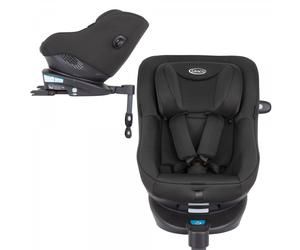 Graco® Seggiolino auto Girevole 360 Turn2Me i-Size R129, con riduttore e base Isofix Midnight