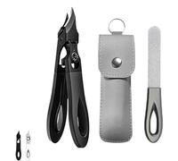Graddi Ingrowfix Pro Nail Scissors, 180° Wide Bevel Bite, Splash-Proof, One-Touch Locking Pliers, 2025 New Wide Jaw Opening Long Handled Nail Scissors, Suitable For Thick Nails (Black)