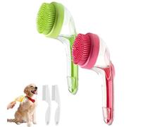Graddi Soothawash Pro, spazzola da bagno 2 in 1 per animali domestici con dispenser di shampoo integrato, strumento per la cura del pelo e il massaggio per cani e gatti, adatta per capelli lunghi e