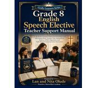 Grade 8 English Speech Elective Teacher Support Manual: A Complete 36-Week Christian Homeschool Teaching Guide with Answer Keys, Teacher Tips, ... and Faith-Based Communication Instruction