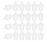 GRADENEVE 100 Pezzi Tappi per Beccucci Colla Extension Ciglia in Plastico Bianco Controllo Preciso e Rallentamento del Flusso per Applicazione Professionale