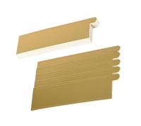 GRADENEVE 100 Pezzi Vassoio Rettangolare per Dolci in Cartone Oro Riutilizzabile, Base per Cupcakes e Mousse per Party e Tè Pomeridiano