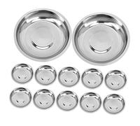 GRADENEVE 12 Pezzi in acciaio inossidabile preparare ciotole per cucinare piatti da mini salsa ciotola Prep ciotole tazze salsa riutilizzabili