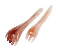 GRADENEVE 2 pezzi Pettini Guasha per Capelli e Cuoio Capelluto Raschietti Ergonomici Piccoli e Portatili Trattamento Naturale per Ridurre Gonfiore Muscolare e Rughe Rilassante e Idratante