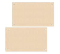 GRADENEVE 2 Pezzi Tappetino Ignifugo in Fibra di Vetro Beige per Patio e Fire Pit, Resistente al Calore, Pieghevole, per Eventi All'aperto e Riunioni