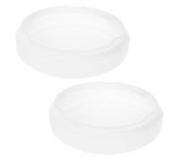 GRADENEVE 2pezzi Paralume da Soffitto Rotondo in Plastica con Blocco Vite Copri Lampada Resistente e Facile da Installare per Cucina Balcone e Bagno Protezione da Grassi Sostituzione