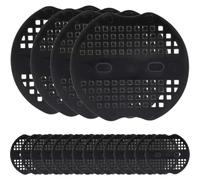 GRADENEVE 40 Pezzi Picchetti di Fissaggio per Giardino in Plastica Nera Resistenti all'Usura Rete a Maglia per Fissare Telo Pacciamatura e Proteggere Prato