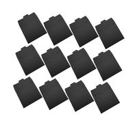 GRADENEVE 50 Pezzi Sacchetti di Carta Nero Resistenti allo Strappo per CD e Biglietti di Auguri, Buste Compatte ed Eleganti per Qualsiasi Occasione