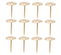 GRADENEVE 500 pezzi Chiodi da Tappezzeria Antichi in Ferro Dorati Puntine Decorative Bolla per Divano Mobili Porte e Progetti Te Accessori Resistenti per Arredamento Vintage