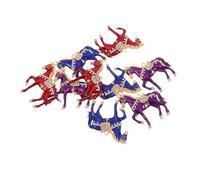 GRADENEVE 9 ciondoli a forma di cavallo con retro piatto per custodia del telefono - Ciondolo decorativo in lega con animale dello zodiaco - Accessori fai da te per la decorazione del cellulare per