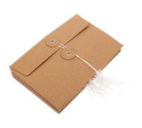 GRADENEVE Buste in Carta Kraft Marrone 20 Pezzi Chiusura a Laccio Retro, Non Facili da Deformare per Inviti di Nozze e Compleanni