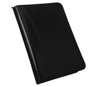 GRADENEVE Cartella da Ufficio Zip in Pu Nero, Portadocumenti Professionale Multiple Tasche e Scomparti, Organizer per Portfolio A5 per Lavoro e Riunioni